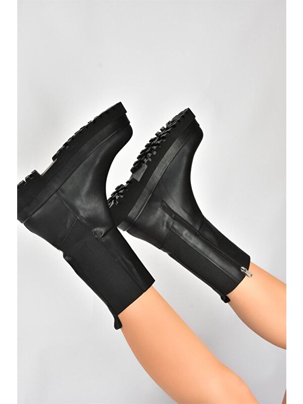 J267063109 Siyah Kadın Bot - Görsel 5