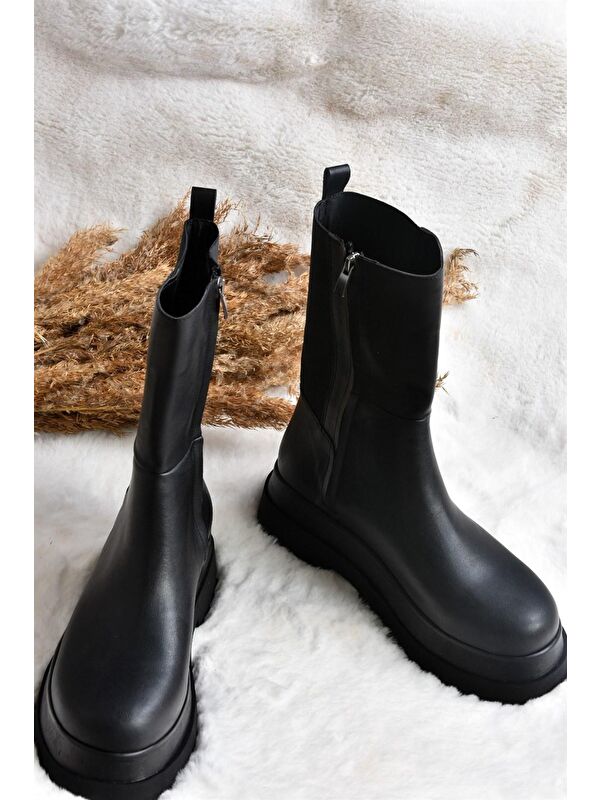 J267063109 Siyah Kadın Bot - Görsel 6