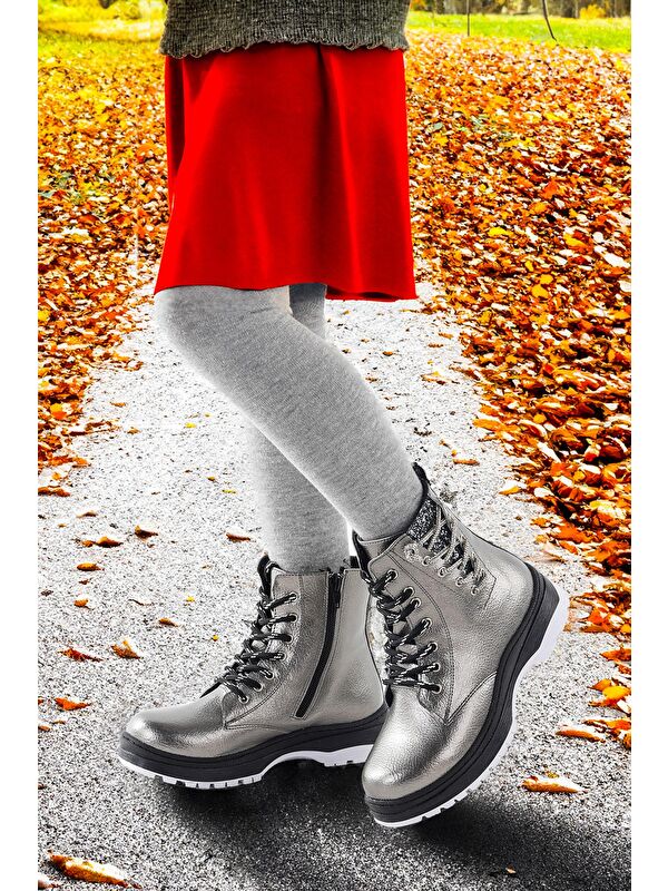 Termo Taban Kız Çocuk Bot 621 Kırışık Taşlı - Görsel 3