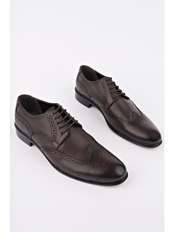 H046 Hakiki Deri Klasik Erkek Ayakkabı - Görsel 4