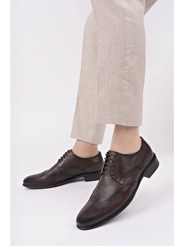 H046 Hakiki Deri Klasik Erkek Ayakkabı - Görsel 7