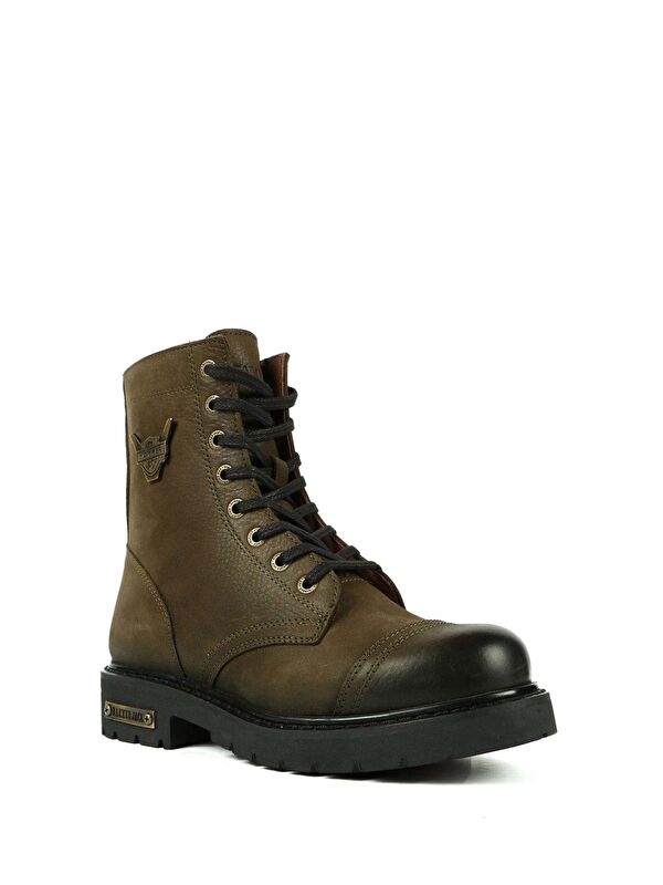 Hammer Jack Haki Hammer Jack Hakiki Deri Dock Step Kadın Bot