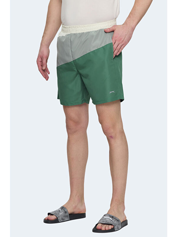 SLAZENGER ROHAN Erkek Yeşil / Sarı Mayo