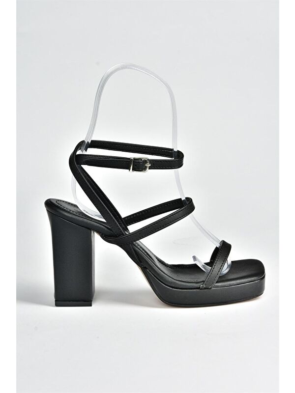 M2824627 Siyah Kadın Topuklu Ayakkabı - Görsel 8