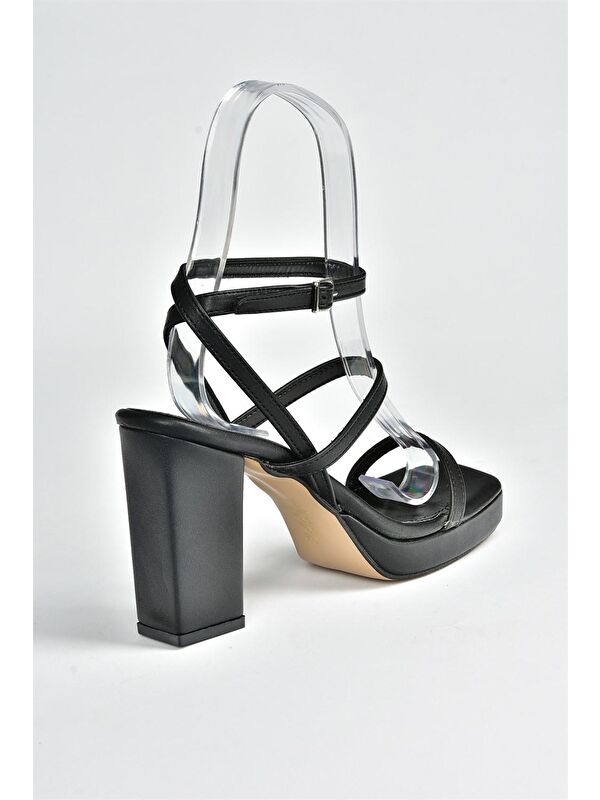 M2824627 Siyah Kadın Topuklu Ayakkabı - Görsel 9