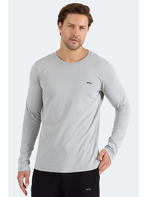 SLAZENGER ROVER Erkek Gri Sweatshirt
