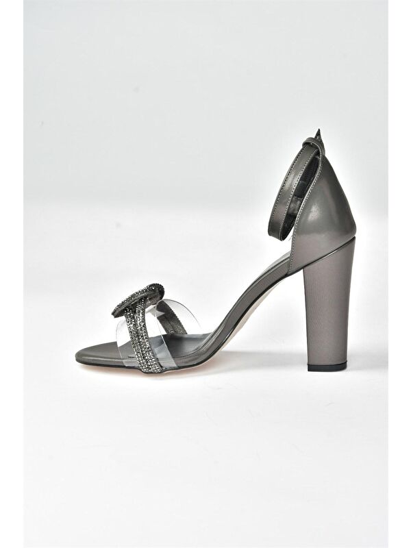 M3123063 Antrasit Kadın Topuklu Ayakkabı - Görsel 7