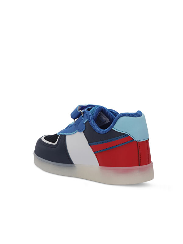 PERLE Erkek Çocuk Cırt Cırtlı Lacivert / Beyaz Sneaker - Görsel 4