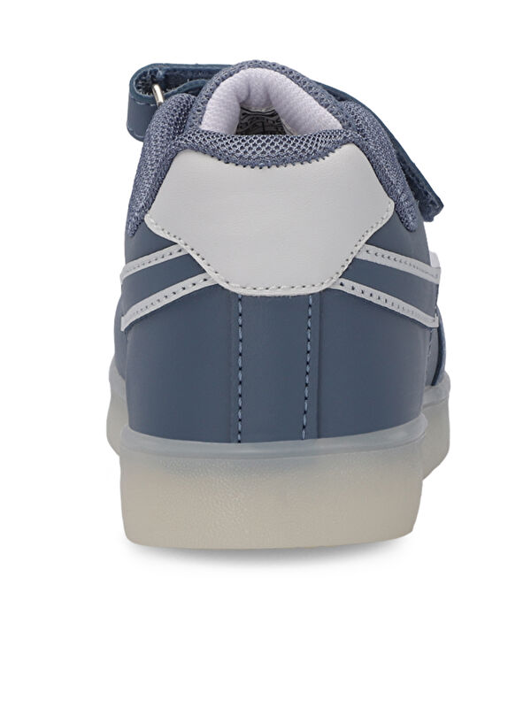 PERLE Unisex Çocuk Cırt Cırtlı Mavi Sneaker - Görsel 7