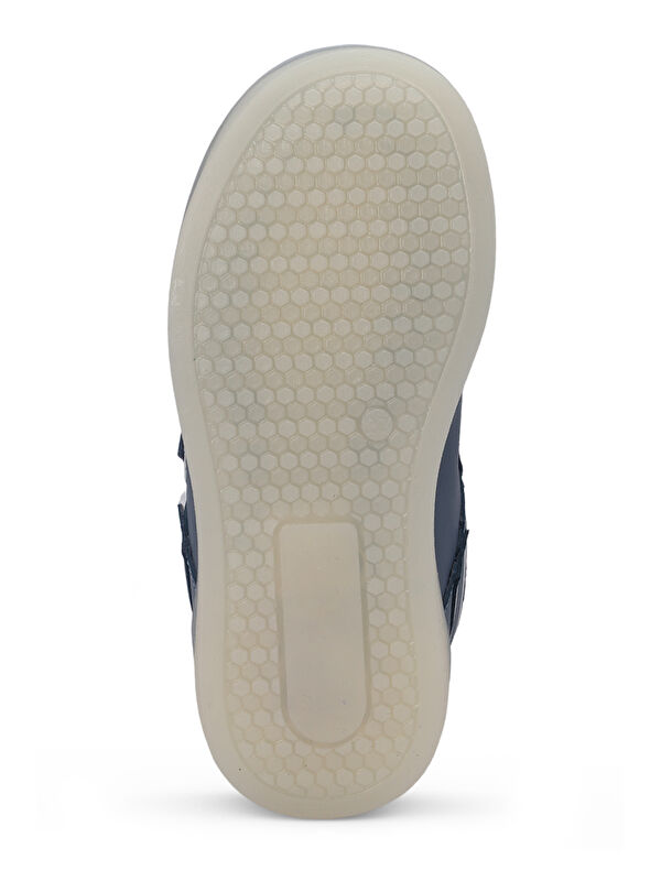 PERLE Unisex Çocuk Cırt Cırtlı Mavi Sneaker - Görsel 8