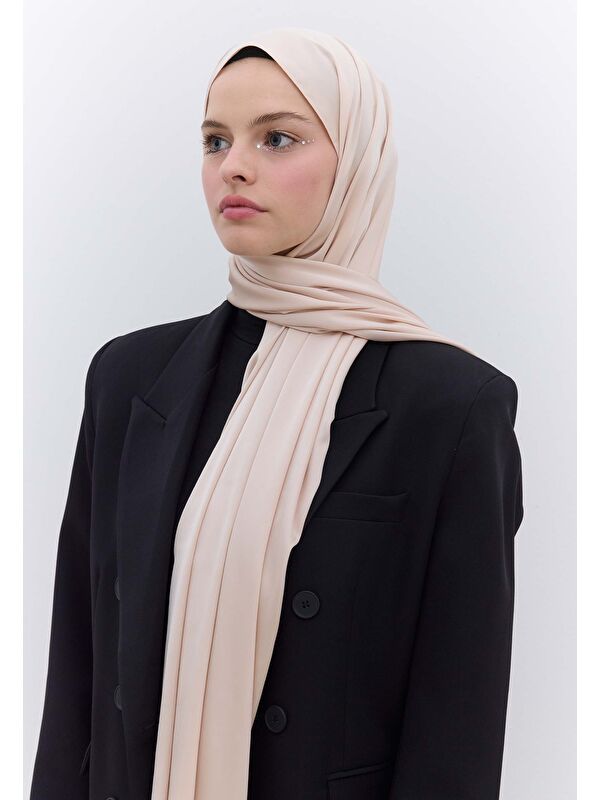 Fresh Scarfs İpeksi Elegance Şal Açık Pudra