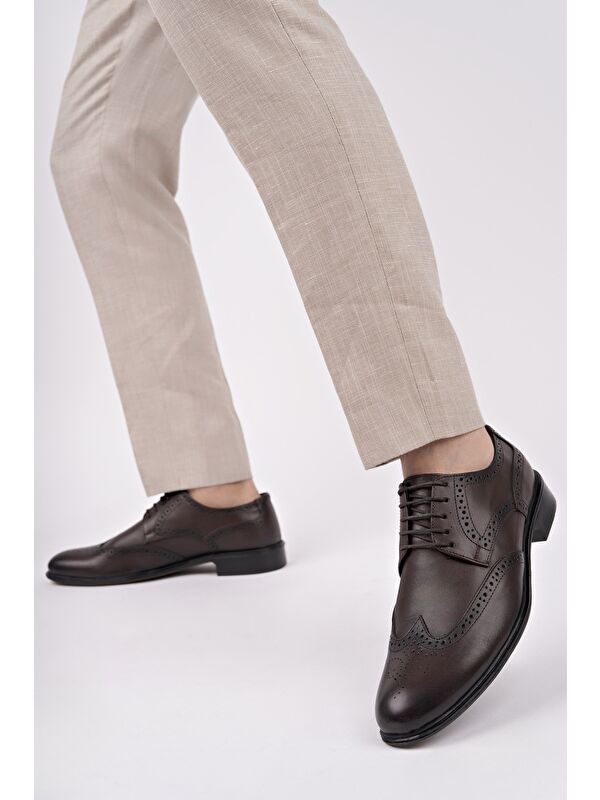 H046 Hakiki Deri Klasik Erkek Ayakkabı - Görsel 3