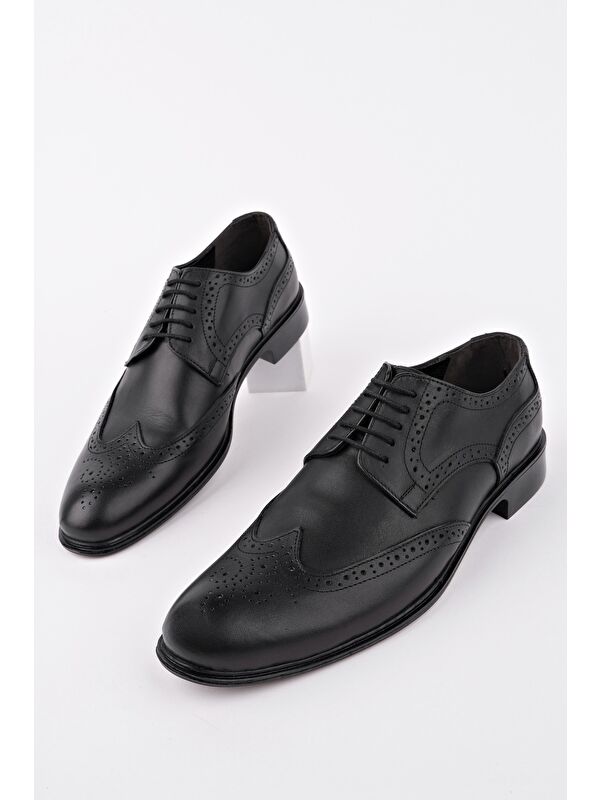 H046 Hakiki Deri Klasik Erkek Ayakkabı - Görsel 4