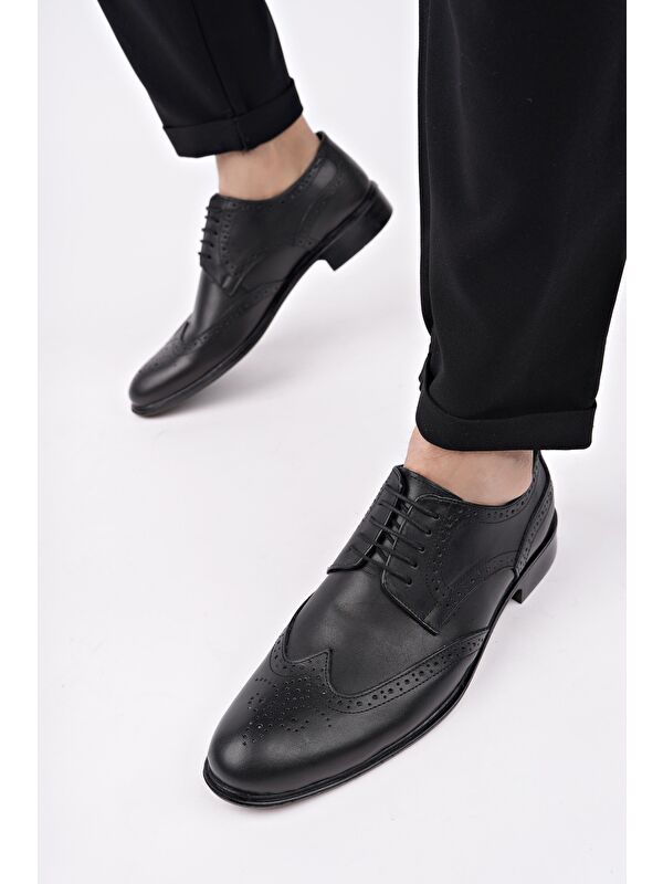 H046 Hakiki Deri Klasik Erkek Ayakkabı - Görsel 7