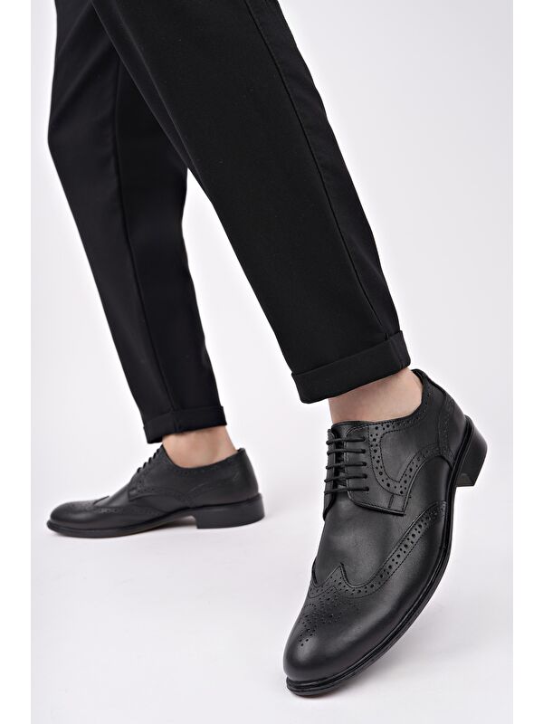 H046 Hakiki Deri Klasik Erkek Ayakkabı - Görsel 8