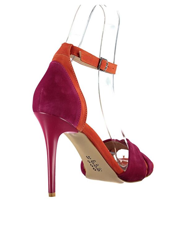 Fuşya/Turuncu Kadın Topuklu Ayakkabı B922113802 - Görsel 6