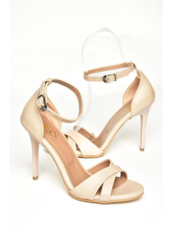 B922113709 Ten Kadın Topuklu Ayakkabı - Görsel 5