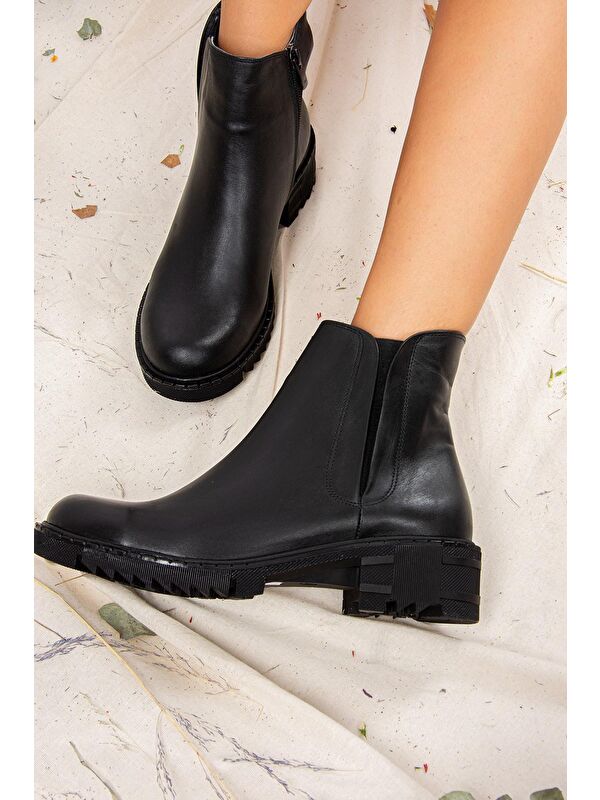 J654011903 Siyah Kadın Bot - Görsel 5