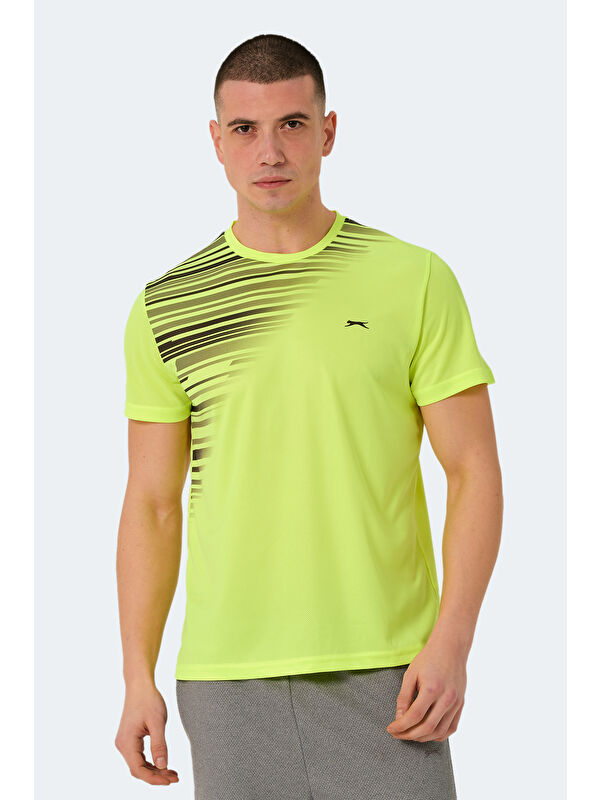 SLAZENGER RAveN Erkek Tişört Neon Sarı