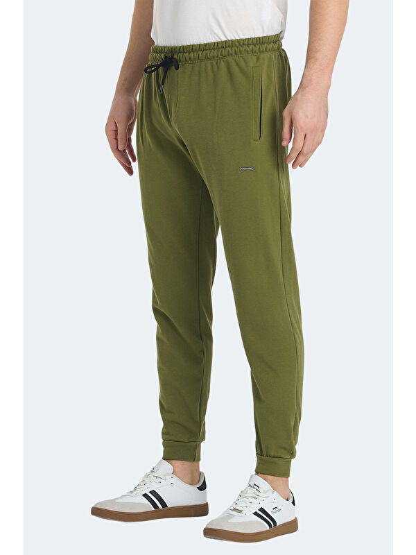SLAZENGER KISHA IN Erkek Cepli Dar Paça Haki Jogger Eşofman Altı