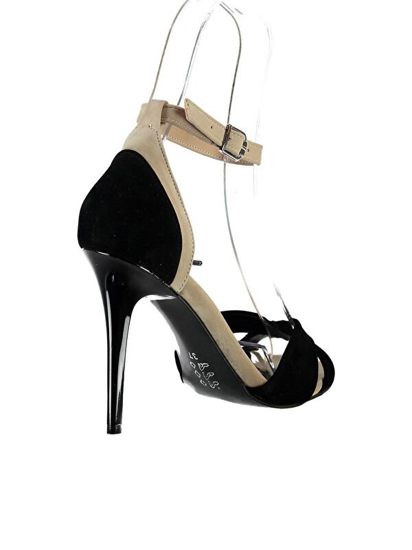 Siyah/Ten Kadın Topuklu Ayakkabı B922113802 - Görsel 3