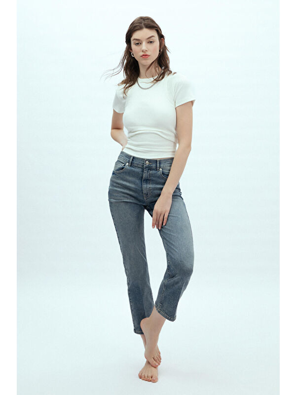 Manuka Bootcut Fit Denim Pantolon Mavi