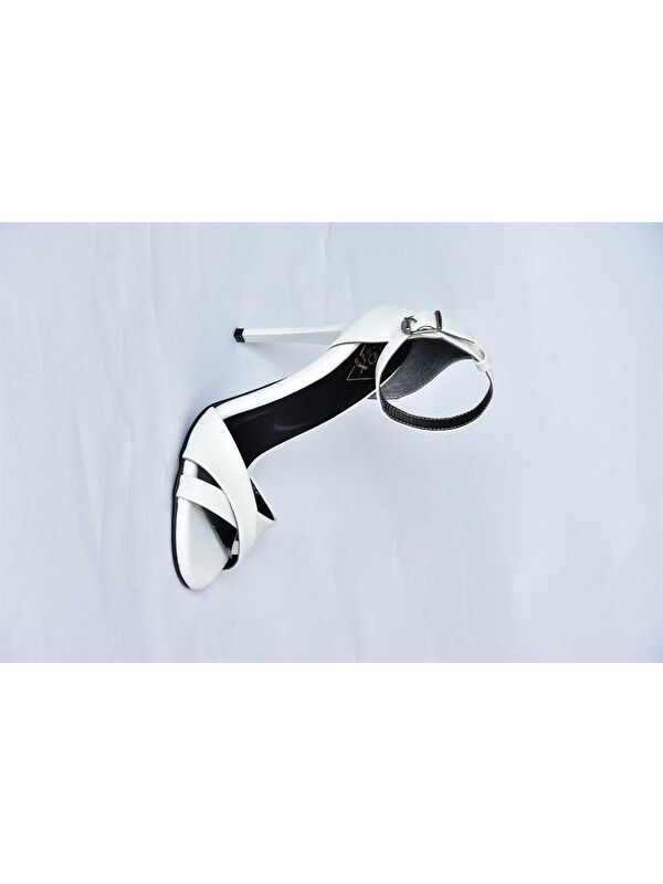 Beyaz Kadın Topuklu Ayakkabı B922113709 - Görsel 6