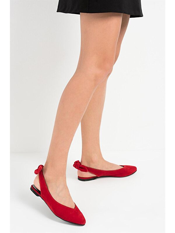 Fox Shoes Kırmızı Fox Shoes Babet Kadın D726495302