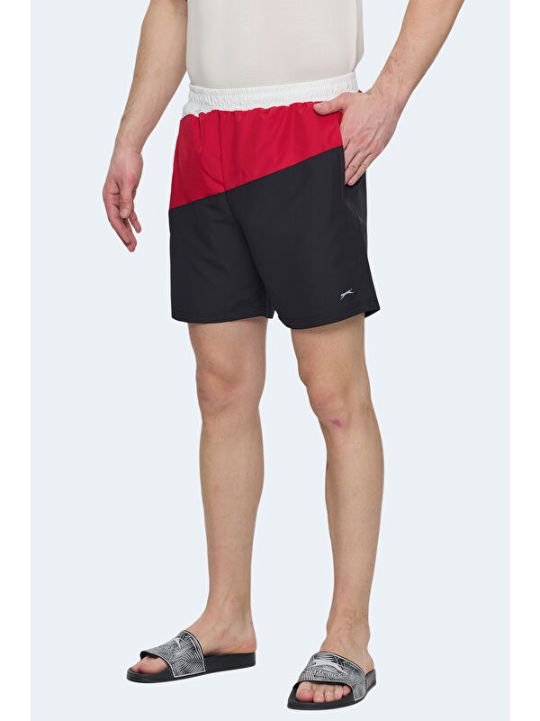 SLAZENGER ROHAN Erkek Siyah / Kırmızı Mayo