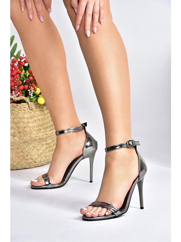 Platin Kadın Topuklu Ayakkabı B922112634 - Görsel 3