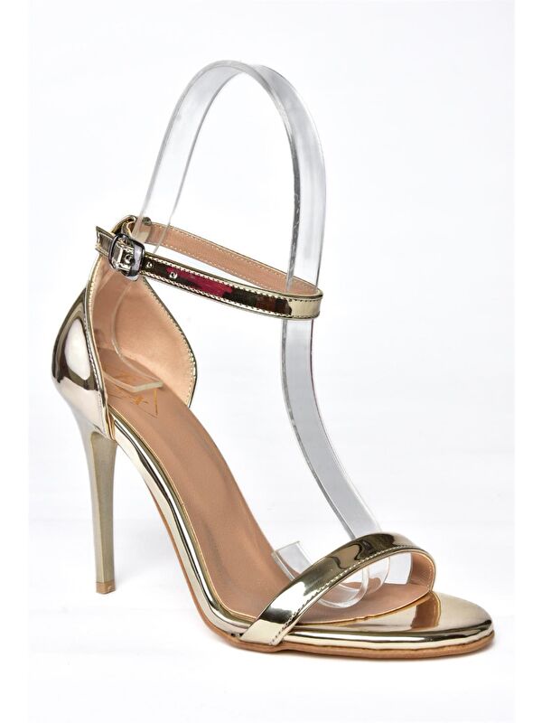 Altın Kadın Topuklu Ayakkabı B922112634 - Görsel 6