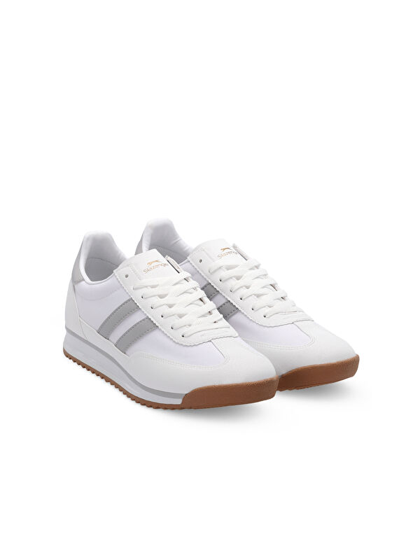 OLEKS Kadın Beyaz / Gri Günlük Spor Ayakkabısı - Görsel 3