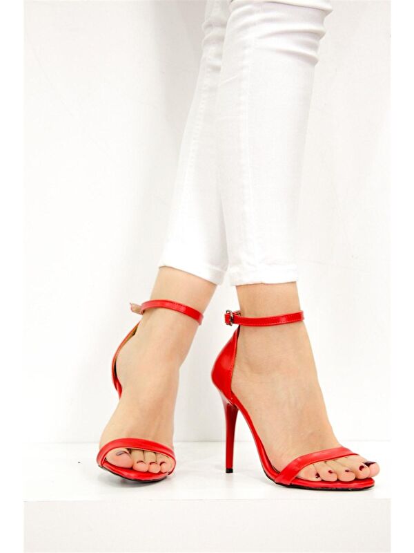 Kırmızı Kadın Topuklu Ayakkabı B922112609 - Görsel 5