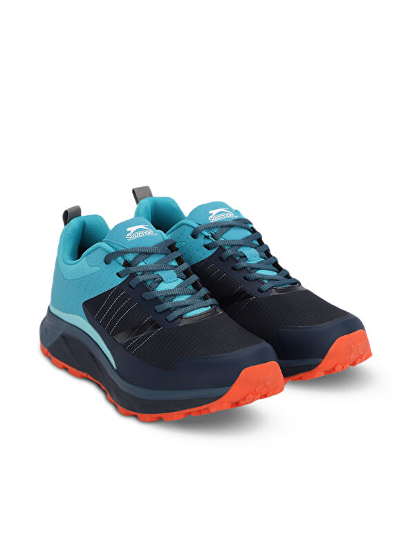 WHISPER Su Geçirmez Erkek Outdoor Ayakkabı Koyu Gri / Mavi - Görsel 3