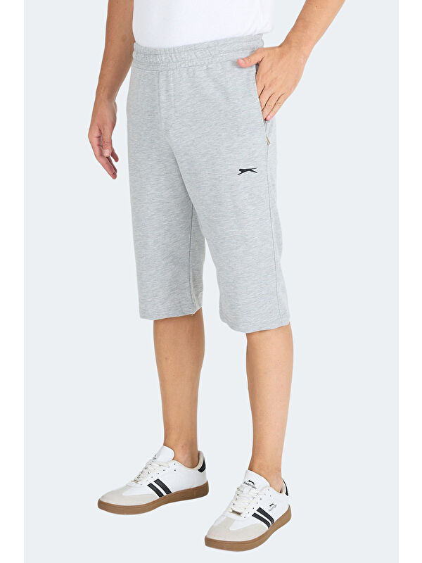 SLAZENGER NECK I Erkek Cepli Kapri Gri Şort
