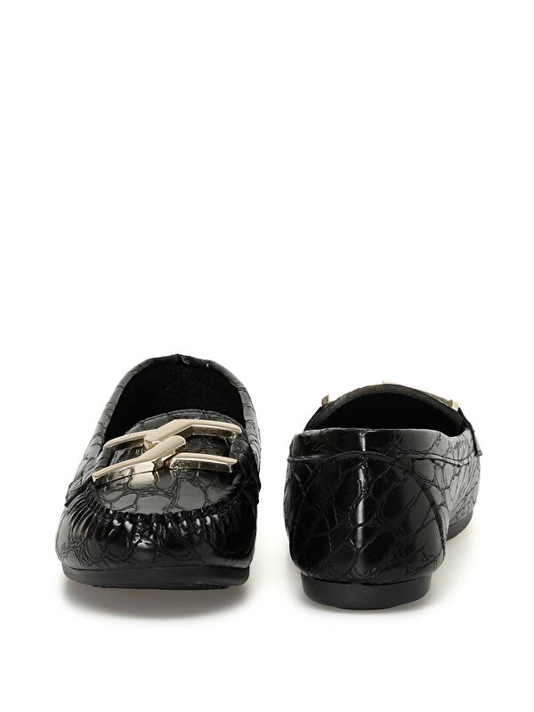 DW23003 3PR Siyah Kadın Loafer - Görsel 6