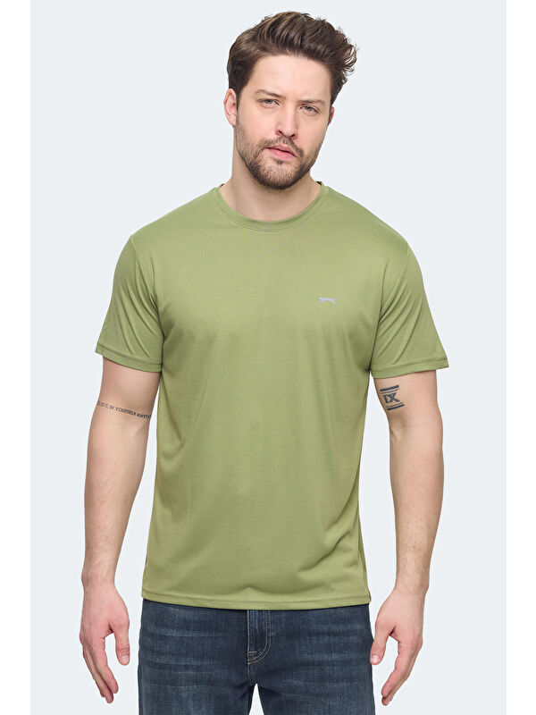 SLAZENGER KRATER Erkek Açık Yeşil Tişört