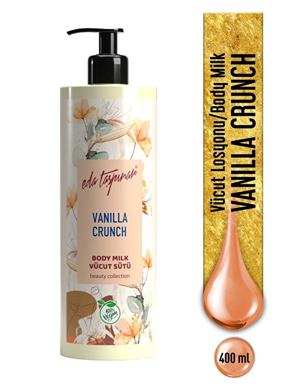 Eda Taşpınar Vanilla Crunch Nemlendirici Vücut Sütü 400 ml Vegan