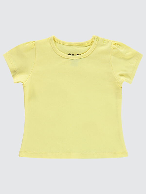 Civil Baby Kız Bebek Tişört 6-18 Ay Sarı