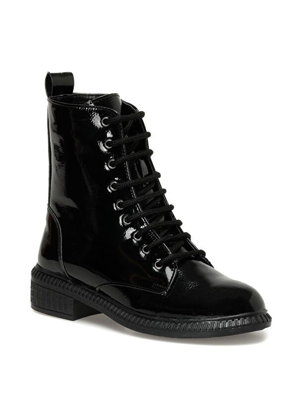 DW21017.R 3PR Siyah Kadın Düz Bot - Görsel 3