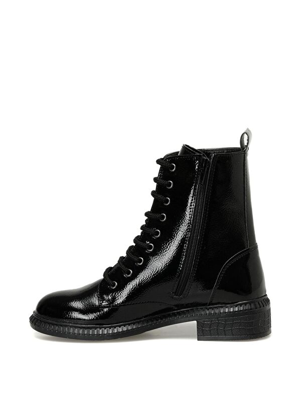 DW21017.R 3PR Siyah Kadın Düz Bot - Görsel 4