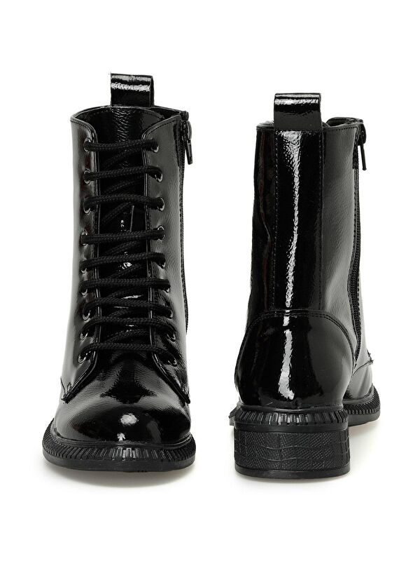 DW21017.R 3PR Siyah Kadın Düz Bot - Görsel 6