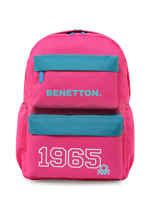 United Colors Of Benetton 1965 Çift Ön Cepli Kız Çocuk Sırt Çantası