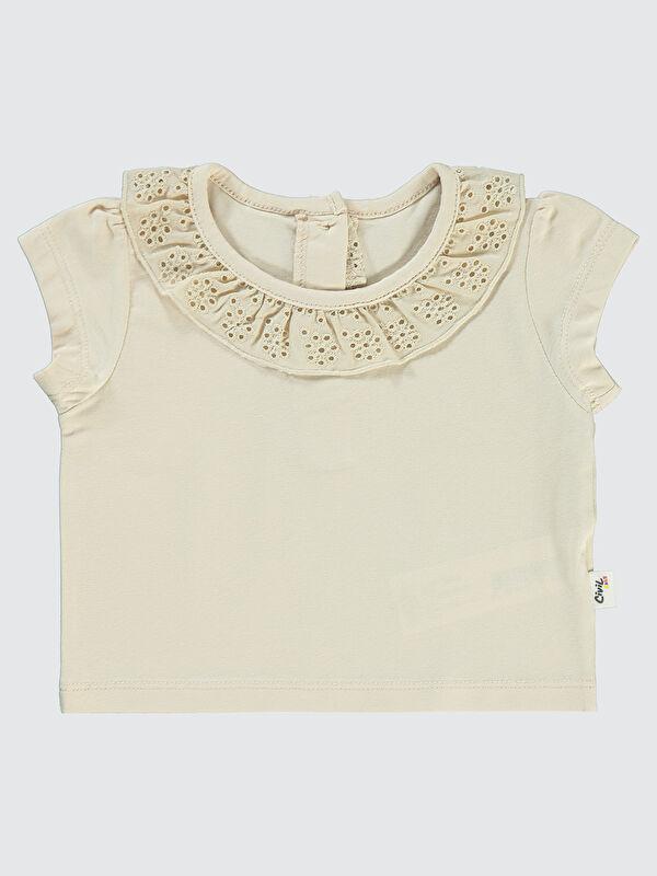 Civil Baby Kız Bebek Tişört 6-18 Ay Fil Dişi