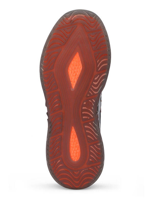 ZIGOR Erkek Sneaker Ayakkabı Gri / Turuncu - Görsel 8