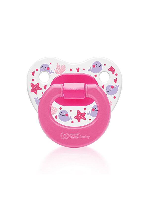 WEE BABY Desenli Damaklı Emzik No:2 - PEMBE