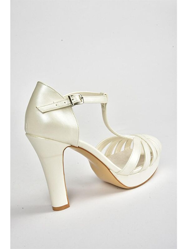 Sedef Platform Topuklu Kadın Ayakkabı M348010009 - Görsel 6