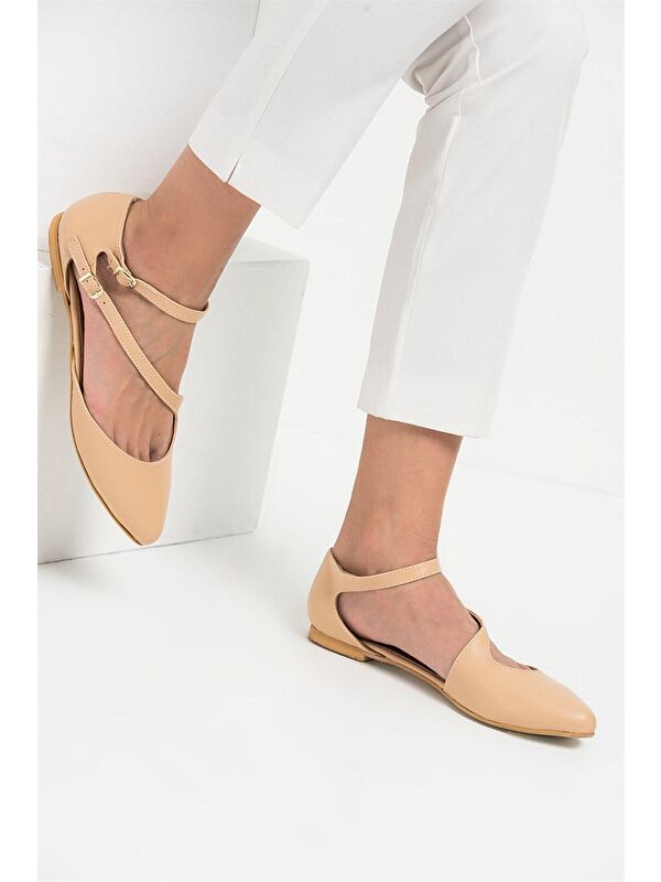 Fox Shoes Beyaz Fox Shoes Babet Kadın D726016909