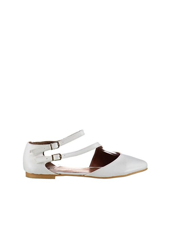 Fox Shoes Beyaz Fox Shoes Babet Kadın D726016909