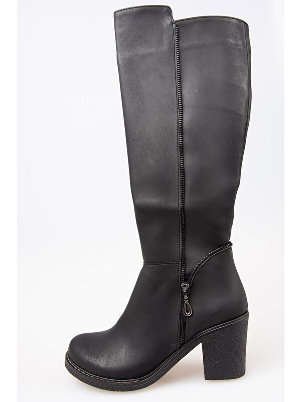 G674252009 Siyah Kadın Çizme - Görsel 4